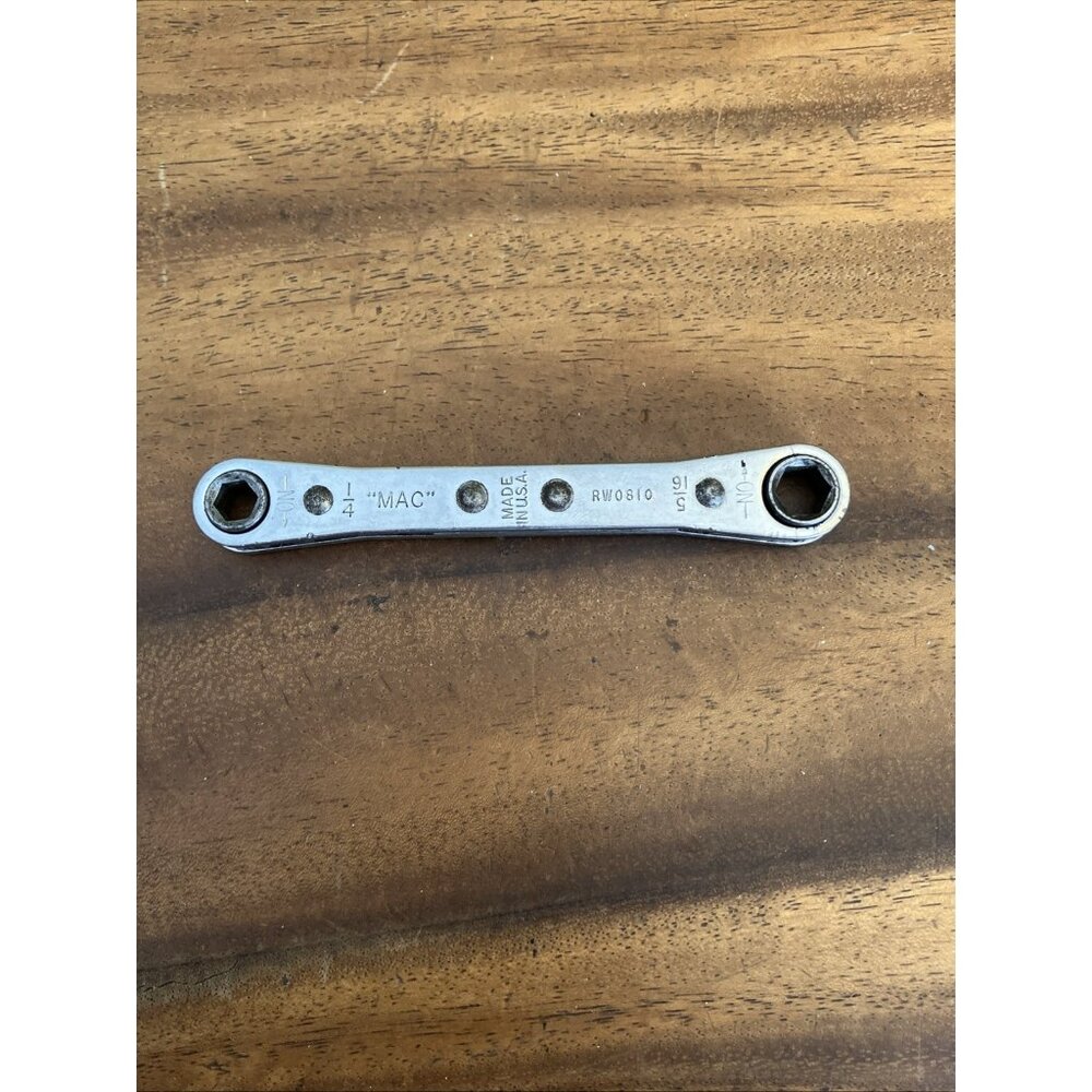 MAC Tools USA Ratcheting Box End Wrench - RW0810 - 1/4" & 5/16" - 6 Point